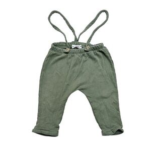 Zara Olive Green Overalls with Relaxed Fit